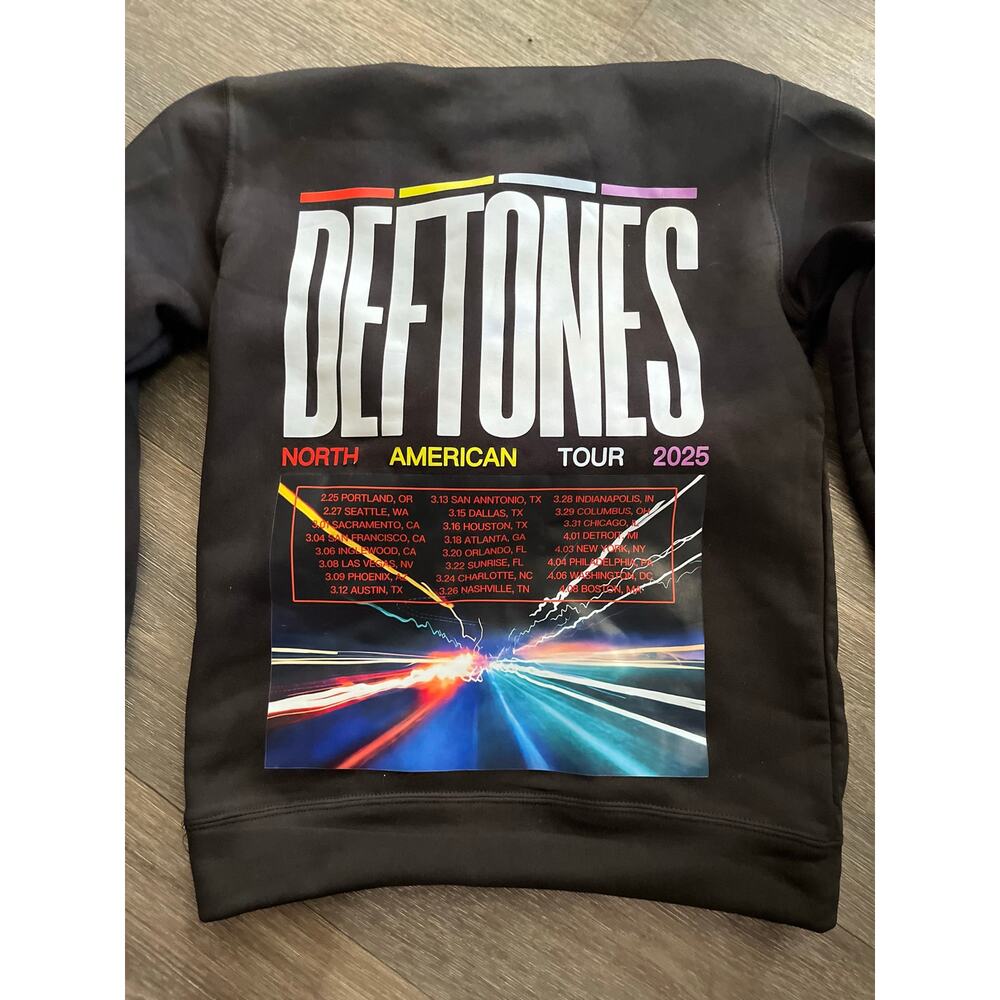 Deftones Concert Hoodie New Adult Medium